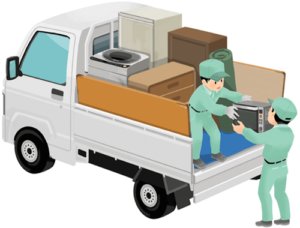 東京都武蔵野市の不用品回収・遺品整理業者の積込み作業｜片付け者