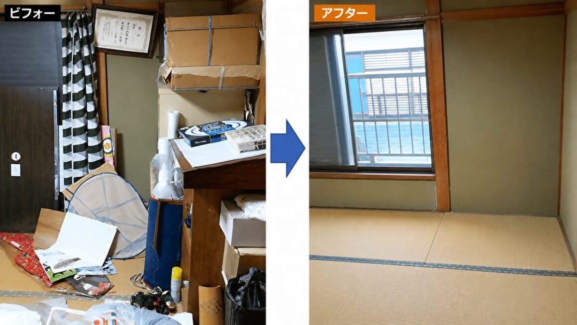 東京都武蔵野市の不用品回収・遺品整理・実家の片付け・空き家整理業者で片付け者