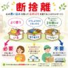 東京都武蔵野市の不用品回収・遺品整理・実家の片付け・空き家整理業者で片付け者の断捨離サポートのイラスト